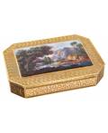 A SWISS GOLD SNUFF BOX SET WITH A MINIATURE ENAMEL PAINTING FRANCOIS JOANIN GENEVA CIRCA 1815