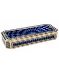 A CONTINENTAL GOLD AND ENAMEL SNUFF BOX 19TH CENTURY