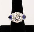 Diamond and Sapphire Ring 1107ct Center
