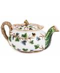 A RUSSIAN PORCELAIN TEAPOT WITH IVY DESIGN POPOV PORCELAIN FACTORY MOSCOW 1830S