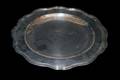 210 GEORGIAN STYLE SILVER PLATED CIRCULAR TRAY