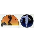 A PAIR OF SERIGRAPHS BY ERTE ROMAIN DE TIRTOFF RUSSIANFRENCH 18921990 The SunriseMoonlight Suite comprised of two separate serigraphs Sunrise and Moonlight