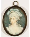 A PORTRAIT MINIATURE OF PRINCESS MARIE LOUISE OF SAVOY BY PETER MAYR GERMAN C17581836 painted on ivory