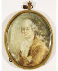 A PORTRAIT MINIATURE OF A MAN 18TH19TH CENTURY painted on ivory