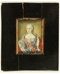 A PORTRAIT MINIATURE OF EMPRESS MARIA THERESA 18TH19TH CENTURY painted on ivory