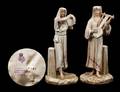 133 PAIR OF ROYAL WORCESTER PORCELAIN ARAB MUSICIANS