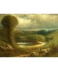 AMERICAN 19TH CENTURY Hudson River School Landscape