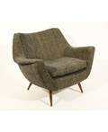 A GREY SCANDINAVIAN CHAIR MID 20TH CENTURY THIS LOT IS BEING SOLD WITHOUT RESERVE