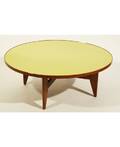 A LOW ROUND KNOLL COFFEE TABLE 1960s
