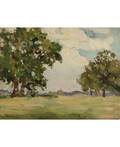 VLADIMIR DAVIDOVIC BARANOVROSSINE RUSSIAN 18881944 Landscape with Apple Trees