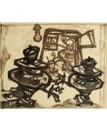 OSCAR RABIN RUSSIAN B1928 Still Life with Samovars
