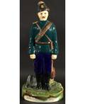 KUZNETSOV PORCELAIN FIGURE OF A TRANSBAIKALIAN COSSACK