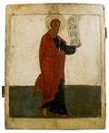 A RUSSIAN ICON OF A PROPHET NORTHERN SCHOOL FIRST HALF OF THE 17TH CENTURY