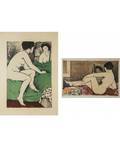 ALEXANDER SEMENOVICH SHENDEROV RUSSIAN 18971967 A Pair of Prints featuring Nudes with Mirrors