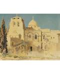 VASILI DMITRIEVICH POLENOV RUSSIAN 18441927 View of the Church of the Holy Sepulchre Jerusalem