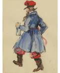 ALEXANDRE BENOIS RUSSIAN 18701960 Costume Design for a Character from Petrushka