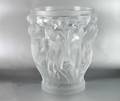 466 LALIQUE MOLDED AND FROSTED CRYSTAL BACCHANTES VA