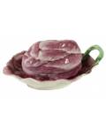 A PORCELAIN CABBAGE DISH GARDNER PORCELAIN FACTORY LATE 18EARLY 19TH C