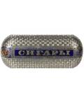 A SILVER AND CHAMPLEVE ENAMEL TROMPE LOEIL CIGAR CASE ST PETERSBURG LAST QUARTER OF THE 19TH C