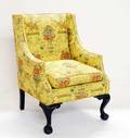 443 GEORGE II STYLE MAHOGANY ARM CHAIR