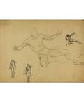 ALEKSEJ DANILOVICH KIVSHENKO RUSSIAN 18511895 Double Sided Drawing with Anatomical Sketches