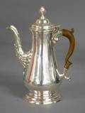 464 EARLY GEORGE III STERLING SILVER TEA POT