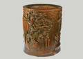 158 WELL CARVED BAMBOO BRUSHPOT