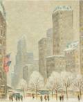 GUY CARLETON WIGGINS AMERICAN 18831962 Blizzard Conditions