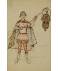 ALEXANDRE BENOIS RUSSIAN 18701960 Costume Design for a Boy with Lantern from Tsar Saltan