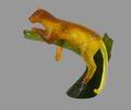 277 DAUM PATE DE VERRE GLASS TIGER ON A BRANCH