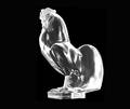 250 LALIQUE MOLDED CRYSTAL FIGURE OF A COQ