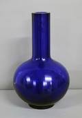207 BLUE PEKING GLASS VASE