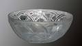 282 LALIQUE MOLDED  FROSTED CRYSTAL PINSONS BOWL