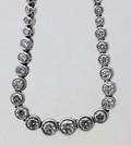273 FOURTEEN KARAT WHITE GOLD AND DIAMOND NECKLACE