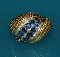296 EIGHTEEN KARAT YELLOW GOLD DOME RING