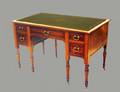314 GEORGE III STYLE MAHOGANY PEDESTAL DESK