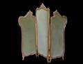 286 LOUIS XV STYLE PAINTED THREE FOLD SCREEN