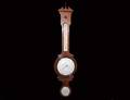 259 AMERICAN MAHOGANY CASED THERMOMETERBAROMETER