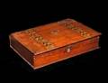 249 ENGLISH INLAID MAHOGANY WORK BOX