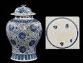 513 BLUE AND WHITE PORCELAIN JAR AND COVER