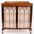 English Mahogany  Glass Vitrine