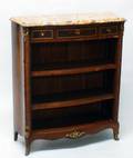 305 LOUIS XV STYLE BRONZE MNTD MAHOGANY BOOK SHELF