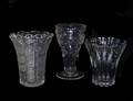 336 ROUP OF THREE GLASS VASES