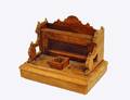 334 WOOD MUSICAL INKSTAND
