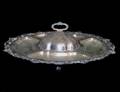 292 SILVER PLATED LAZY SUSAN FITTED WITH GLASS DISHES