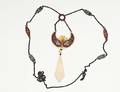 276 CONTINENTAL IVORY AND SILVER NECKLACE