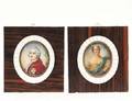 273 PAIR OF MINIATURE PAINTINGS ON IVORY