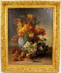 Edmond Van Coppenolle Floral Still Life Oil