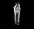 235 LALIQUE MOLDED AND FROSTED MADONNA WITH JESUS