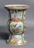 346 ROSE MEDALLION PORCELAIN VASE